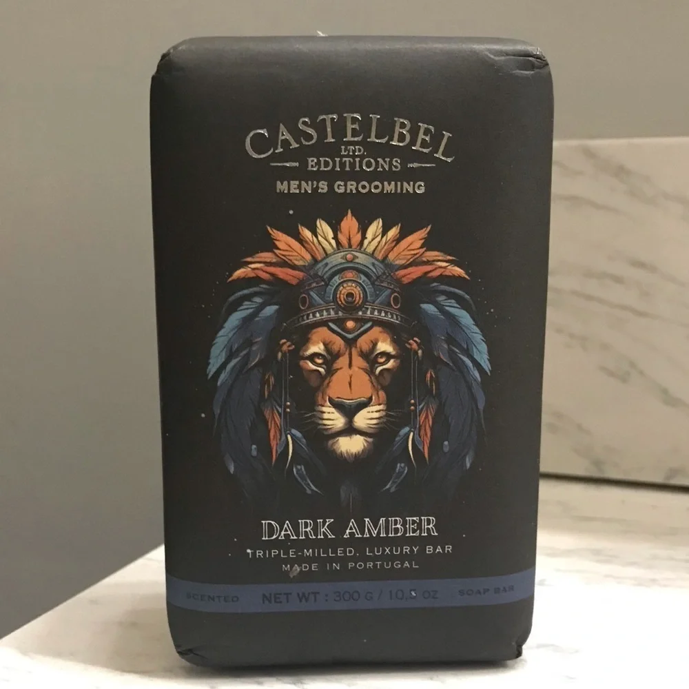 Castelbel Ltd Editions Men’s Grooming Dark Amber Luxury Bar.